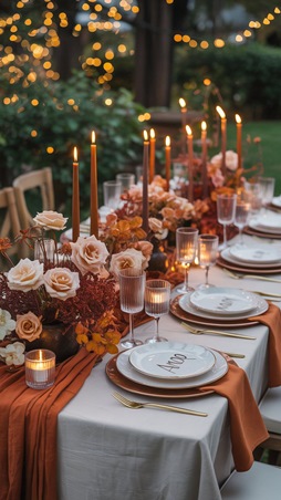 إليكِ الألوان الأكثر شيوعاً في حفلات الزفاف بموسم الخريف